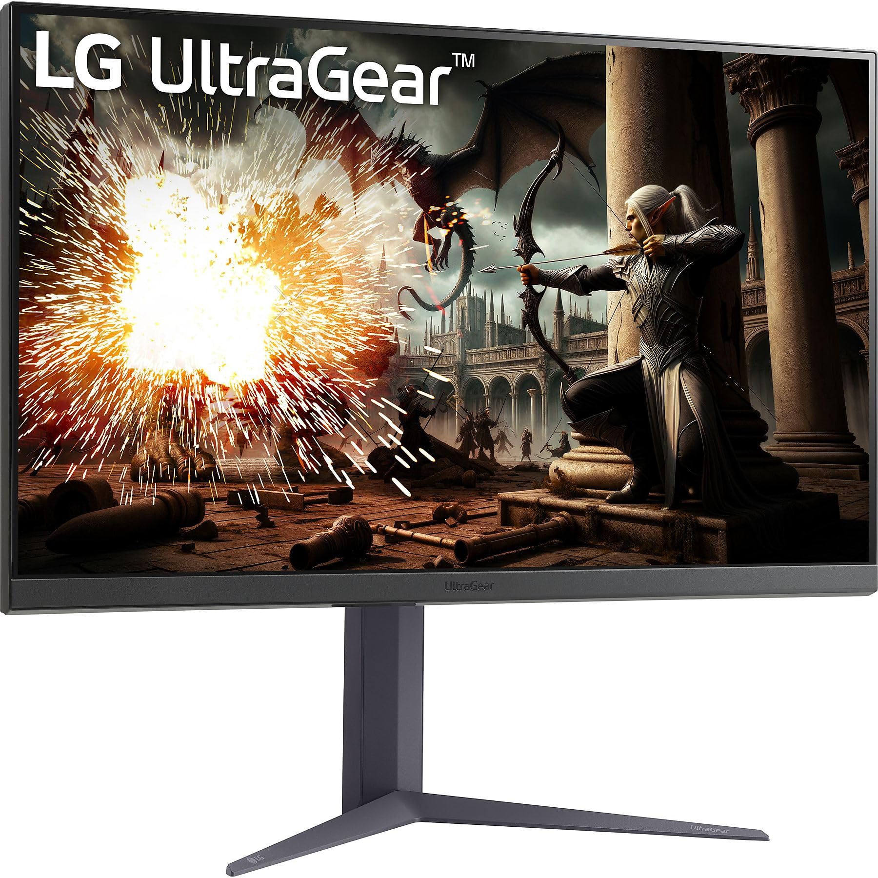LG 3840x2160 144Hz ディスプレイ 32UQ750 - W LG UltraGear™ 32 inch 4K 144Hz Gaming Monitor - 32GQ750-B